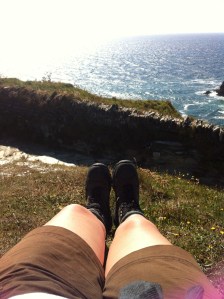 Walking the coastal path at Tintagel